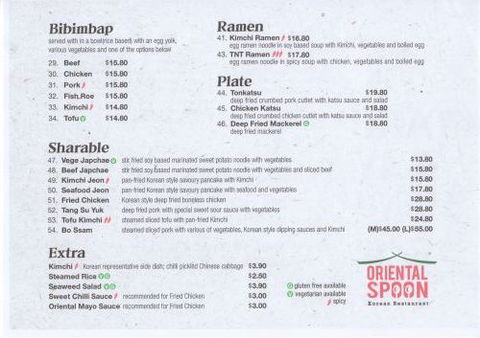 Oriental Spoon Korean Restaurant - Accommodation Search 1