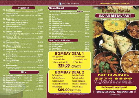 Bombay Masala Nerang - Accommodation Search 0