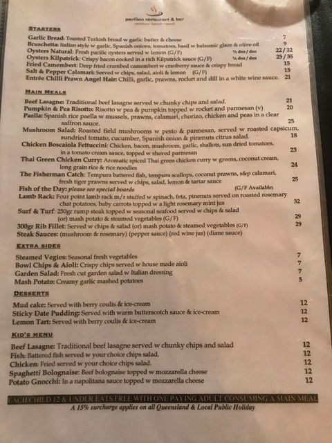 The Pavilion Restaurant & Bar - Accommodation Search 5