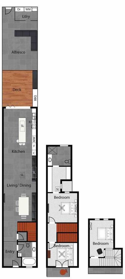 3 Storey Home Close Walk To Fox Studios SCG & City - Accommodation Search 22