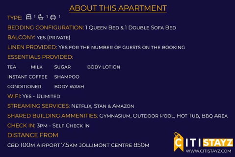 Perfectly Located Modern Apartment - Canberra CBD - Accommodation Search 2